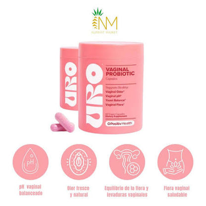 URO Vaginal probiotics para la salud vaginal de las mujeres equilibrio del pH